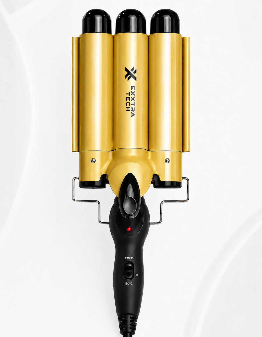 Buclera Triple para Ondas 130 W color Dorado