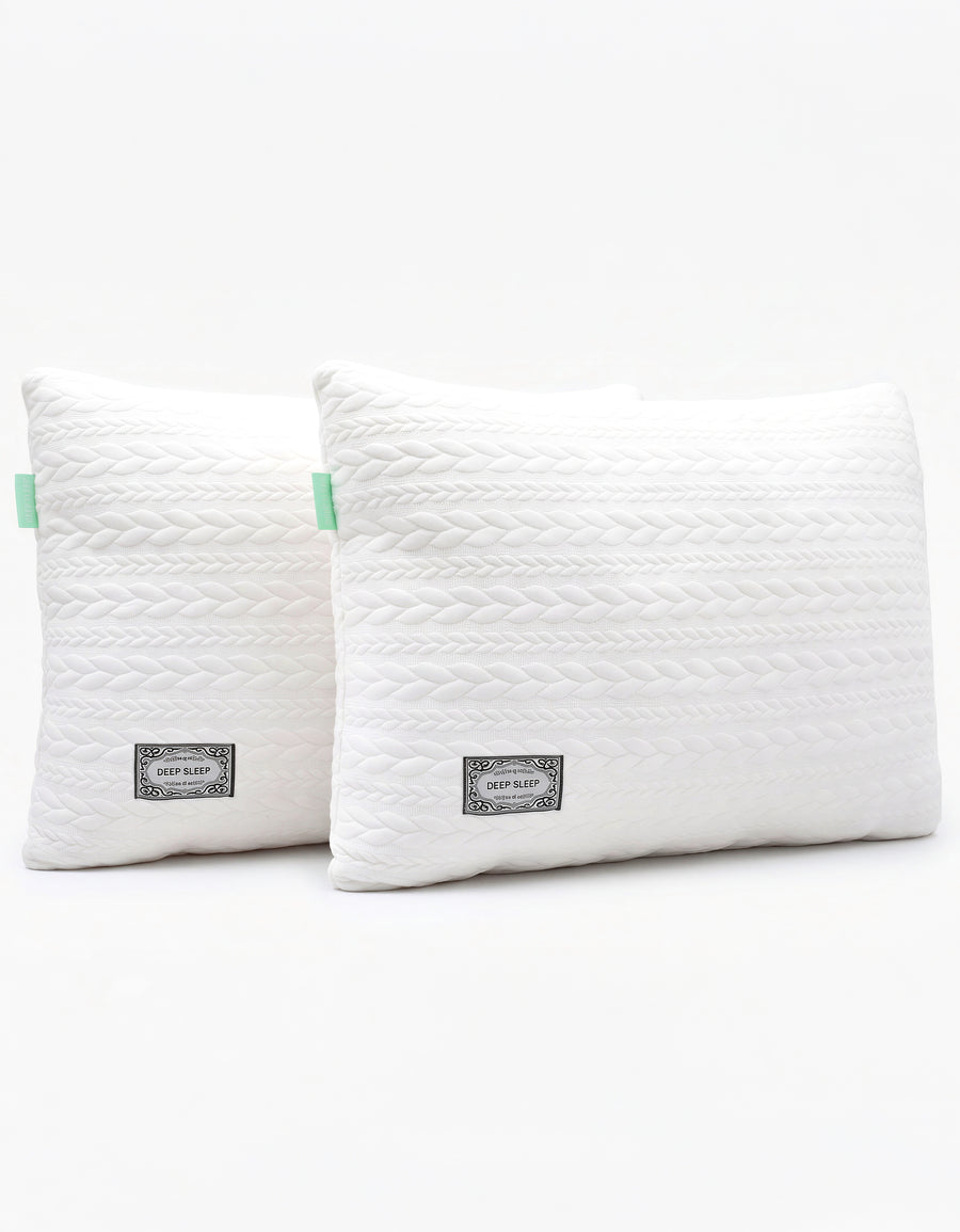 Almohadas Estándar 42 × 70 cm · Pack de 2 color Blanco