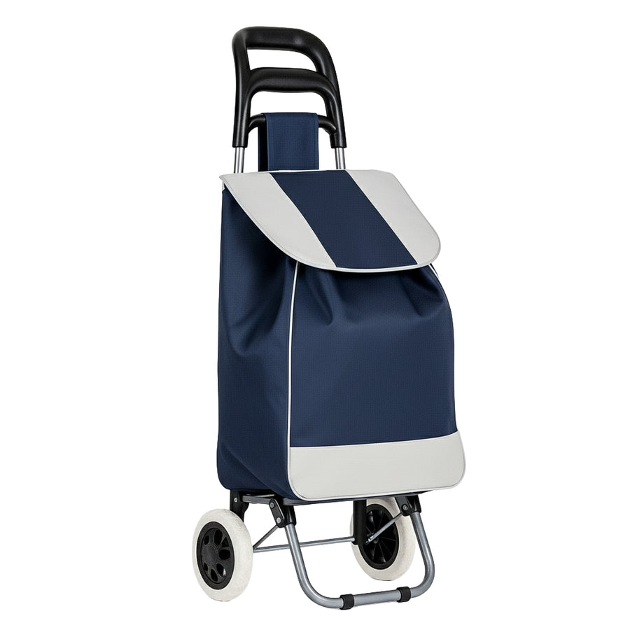 Carrito de Compras Plegable con Ruedas (Mandado) color Azul Marino