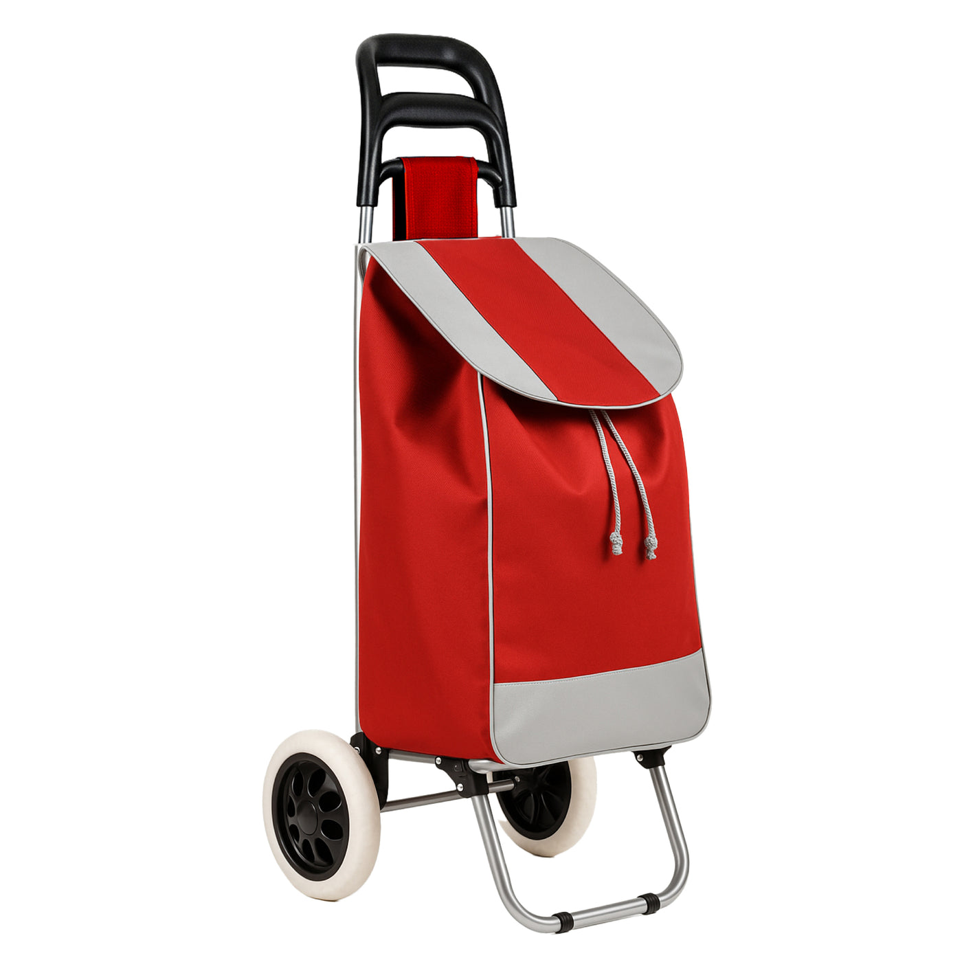Carrito de Compras Plegable con Ruedas (Mandado) color Rojo