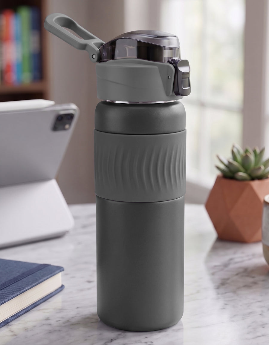 Termo de Acero Inoxidable 500 ml color Gris