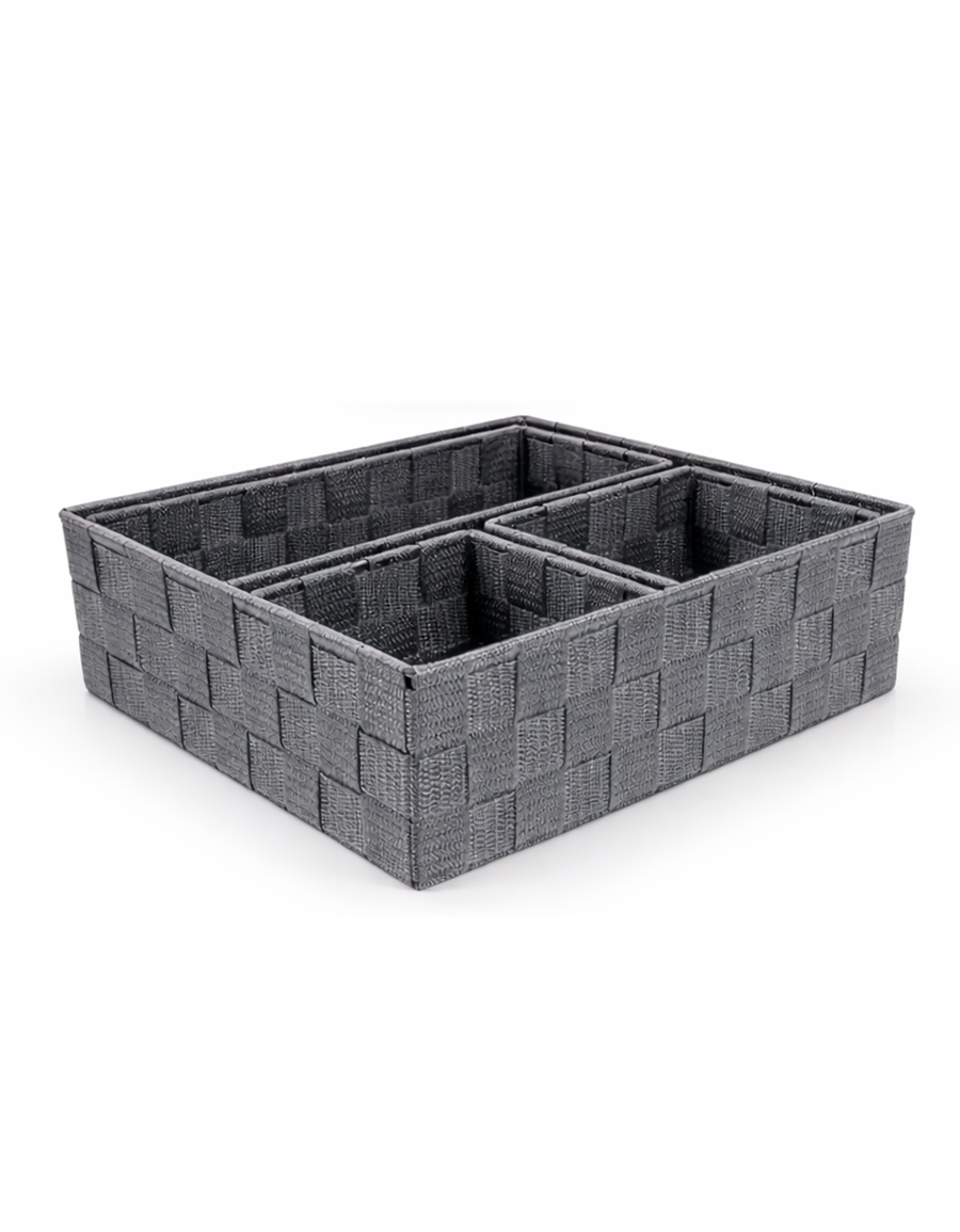 Canastas Organizadoras de Mimbre · Set de 4