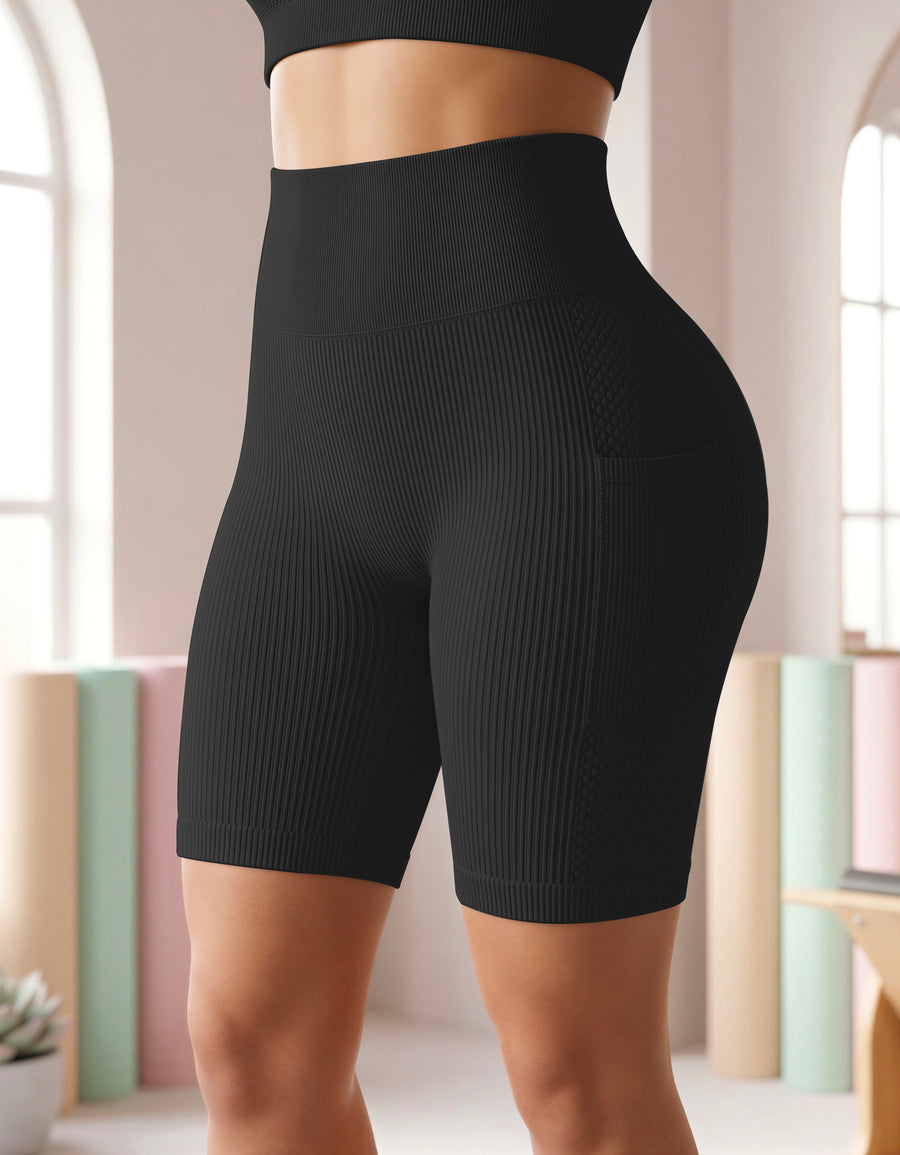 Leggings Yoga Mujer Tiro Alto color Negro