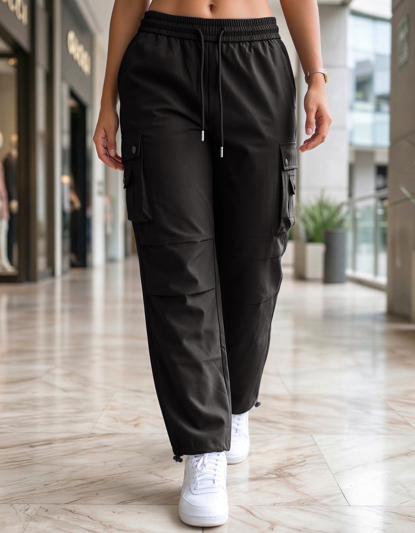 Pants Deportivo Mujer para Gym y Casual color Negro