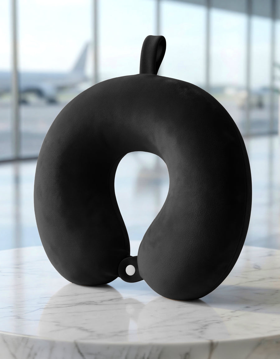 Almohada de Viaje Cervical para Cuello color Negro