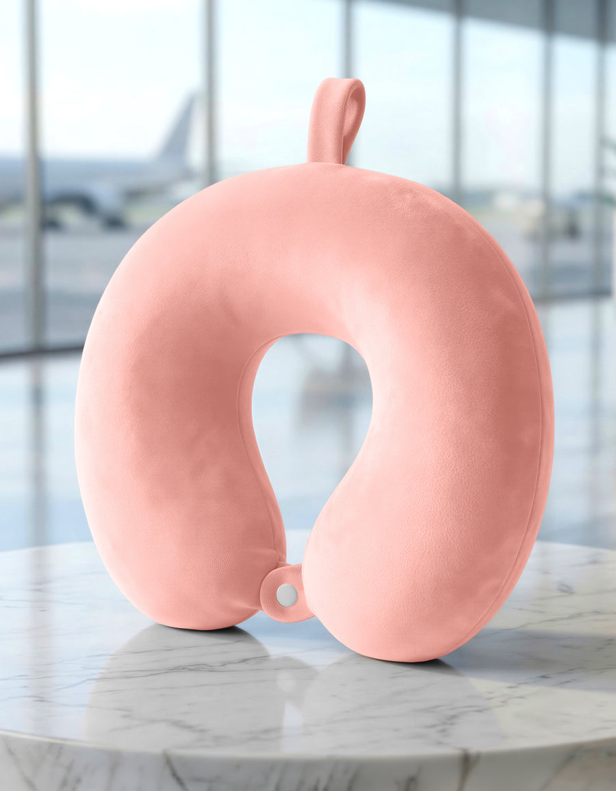 Almohada de Viaje Cervical para Cuello color Rosa