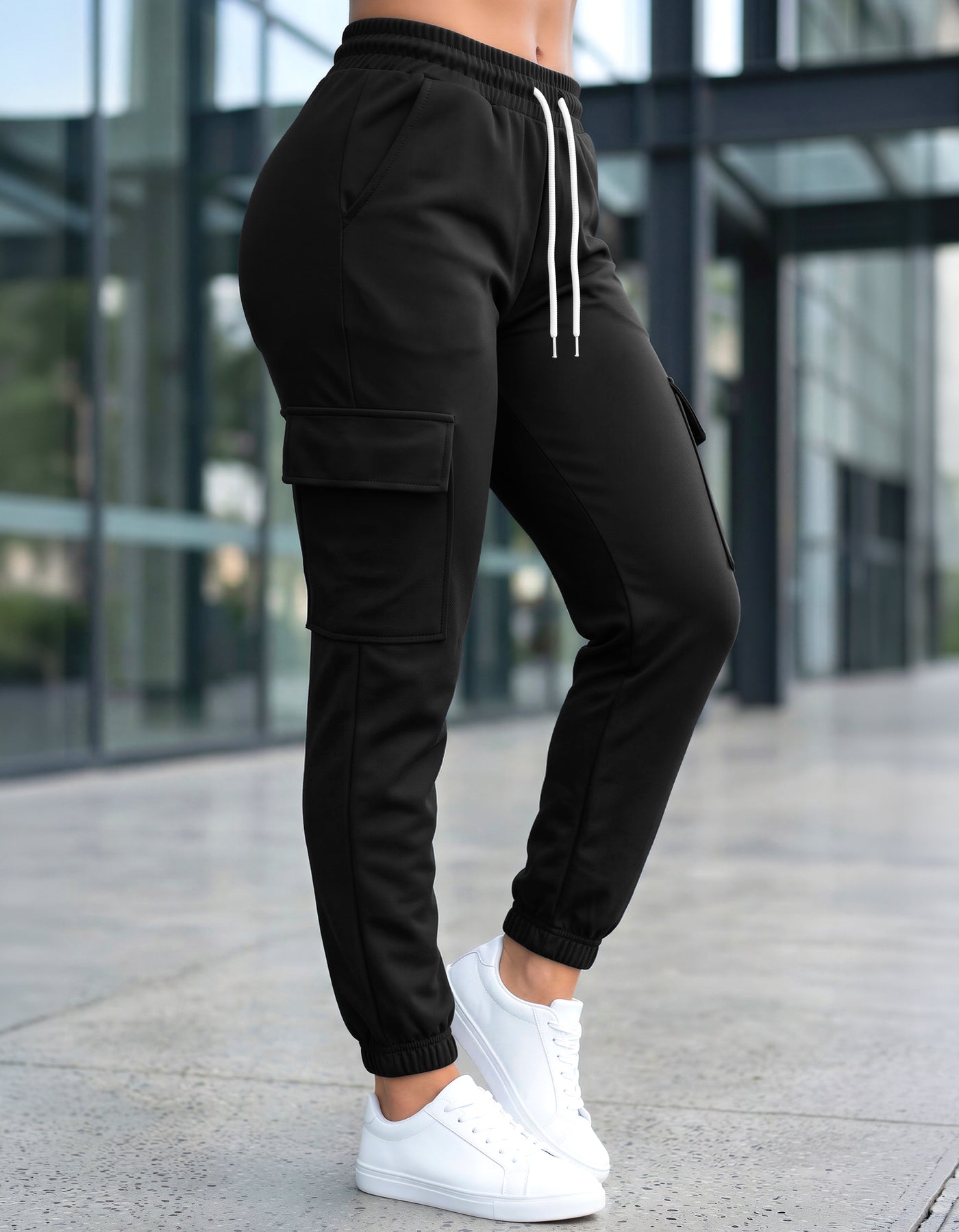 Pants Deportivo Mujer para Gym y Casual color Negro ·2
