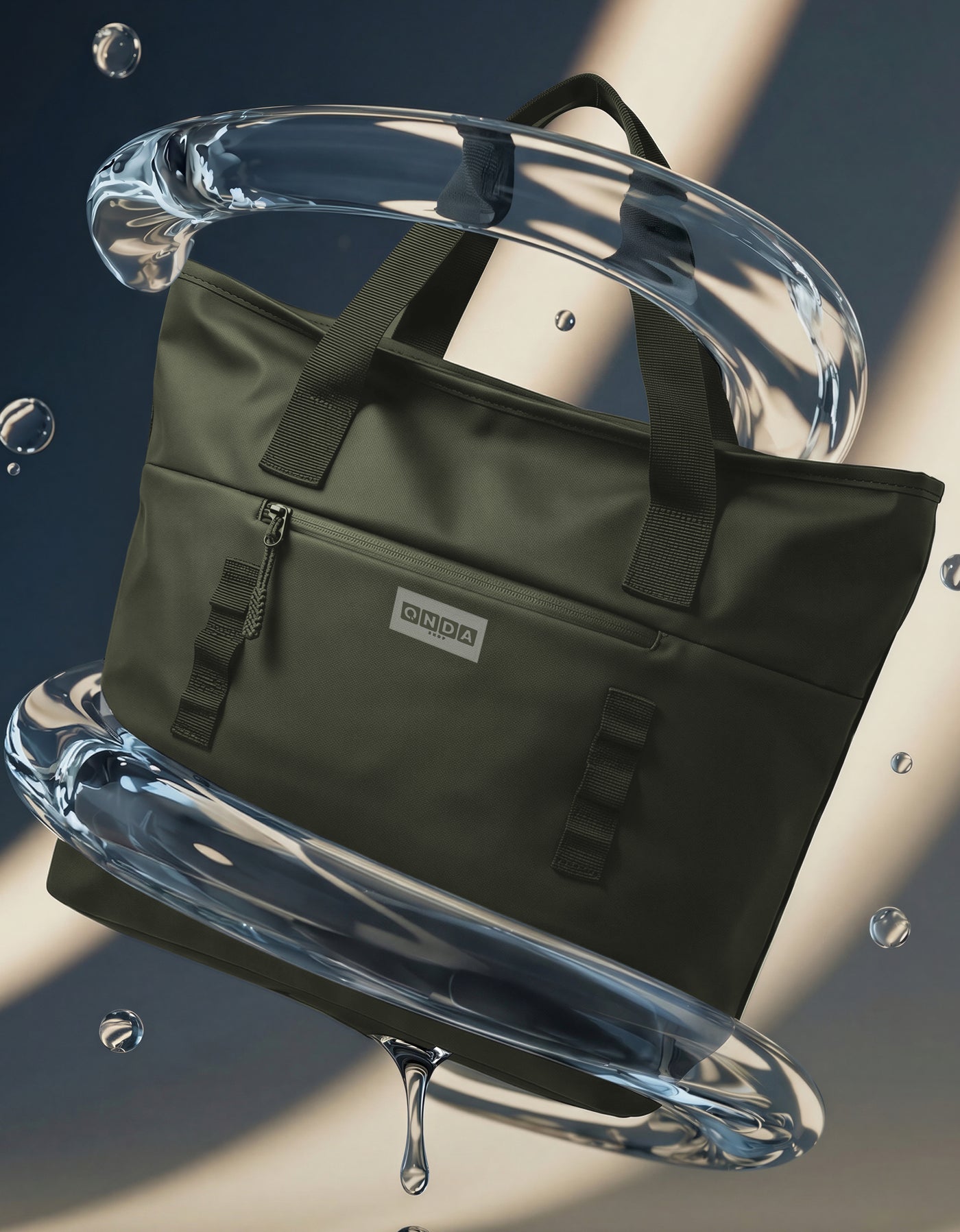 Bolsa Térmica Tote Grande 43 × 14 × 36 cm color Verde Militar