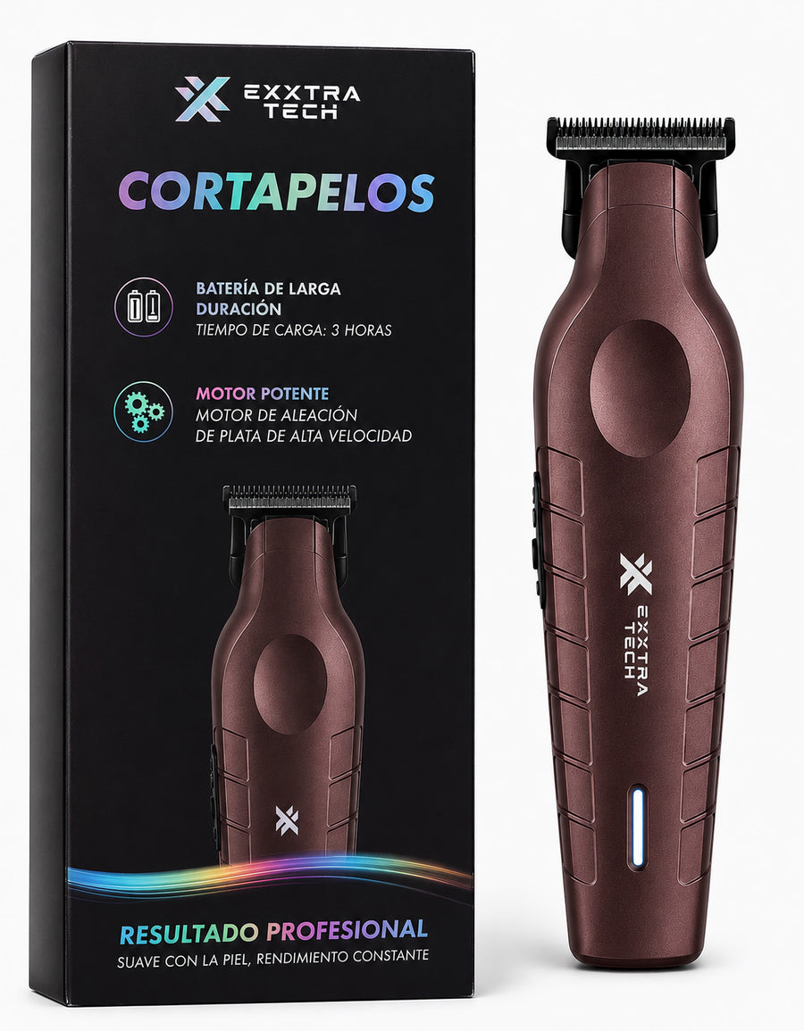 Máquina Cortapelo Recargable USB-C color Vino