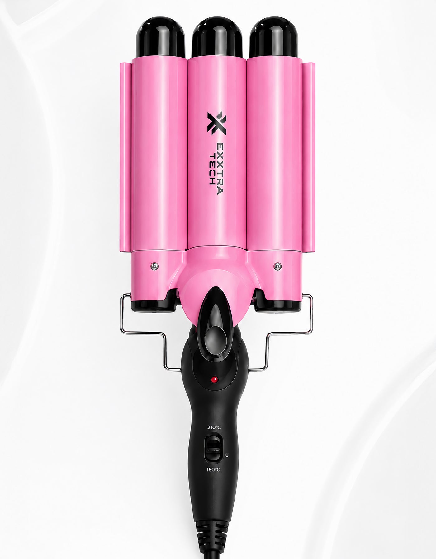 Buclera Triple para Ondas 130 W color Rosa