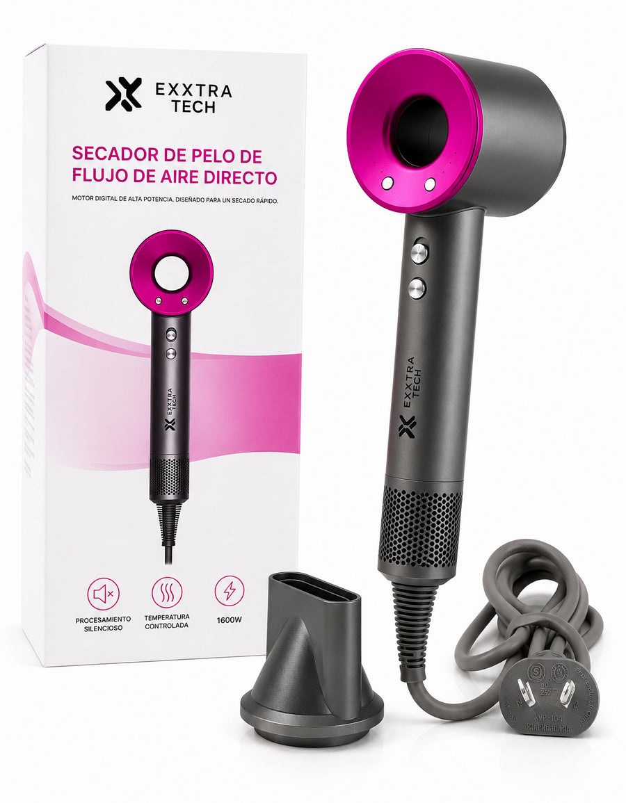 Secadora y Estilizadora de Cabello 5 en 1 · 2000 W color Gris / Rosa